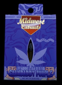Midwest Extracts Grandaddy Purple 1G Cart