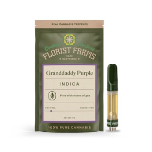 FLORIST FARMS - Granddaddy Purple | Cartridge | 1g | Florist Farms