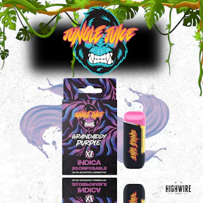 Jungle Juice Distillate Disposable Grandaddy Purple 2g
