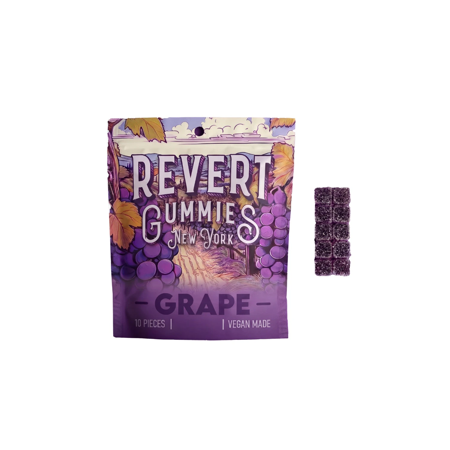 Revert - Grape - Scored | Gummy | 100mg/10 Pieces | Revert Main Image