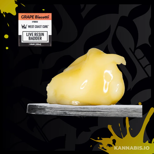 West Coast Cure - Grape Biscotti - WCC 1g Live Resin Badder Main Image