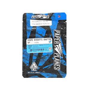 Paper Planes - Paper Planes Grape Biscotti Shatter 1.0g