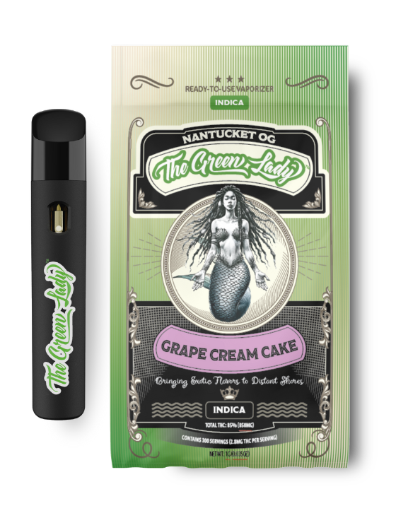 The Green Lady - Grape Cream Cake - 1G - Vape