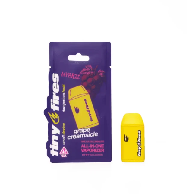 Tiny Fires - Tiny Fires - Grape Creamsicle - 1g All In One Vape Main Image