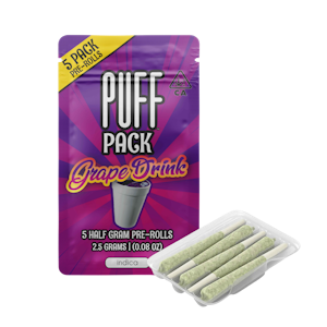 PUFF - Grape Drink (I) | .5g 5pk Prerolls  | Puff