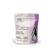 Grape Escape 2:2:1 THC:CBD:CBN 200mg Gummies (5x40mg) - TRUE NORTH COLLECTIVE