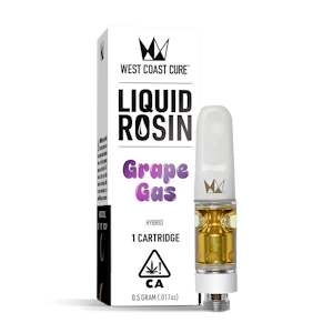 WEST COAST CURE - WCC | Vape Cartridge | Liquid Rosin | Grape Gas | .5g