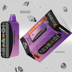 DABWOODS - Dabwoods - Grape God - 1g All-In-One DabBar X Liquid Live Diamonds Vape