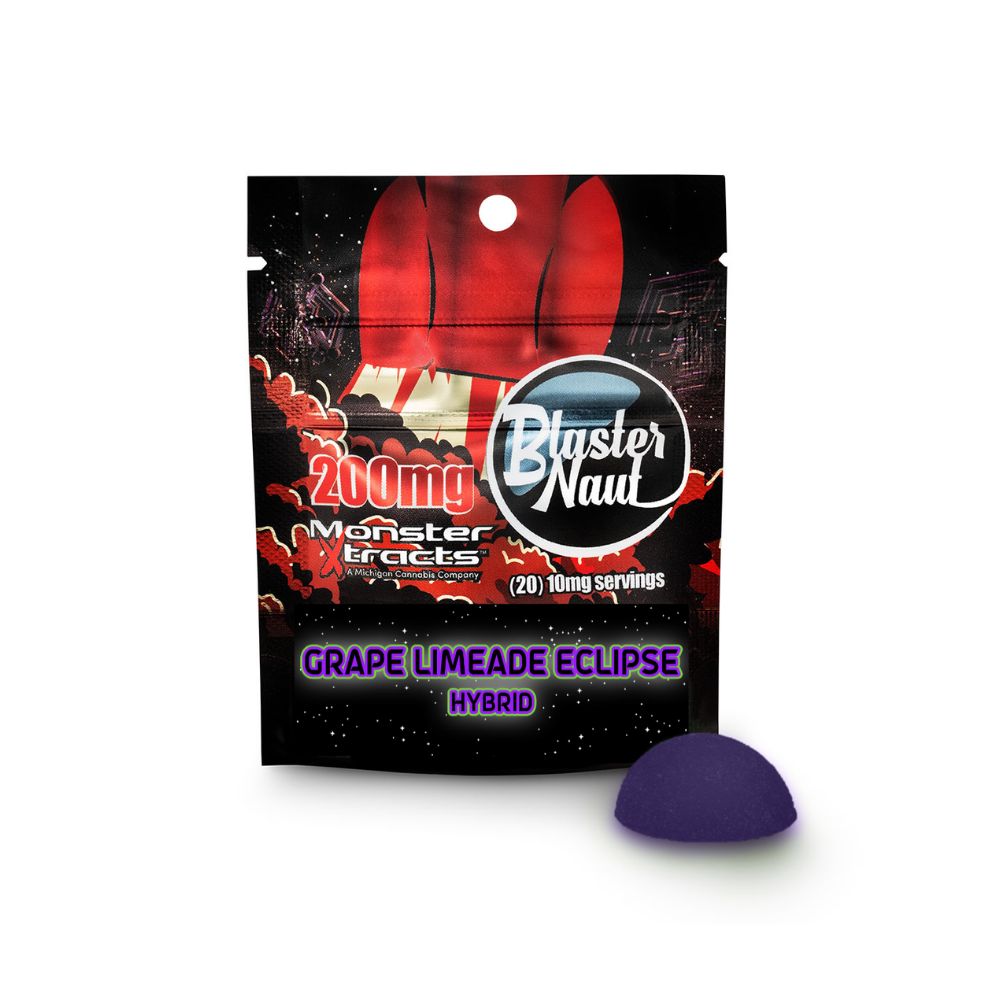 Grape Limeade Eclipse 200mg Blaster Naut Gummy (1x200mg) - MONSTER XTRACTS