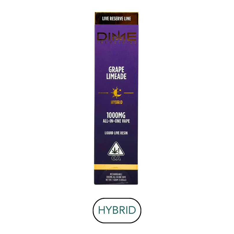 Dime Industries - Dime Industries - Live Resin - Grape Limeade - RTU - 1.0g Main Image