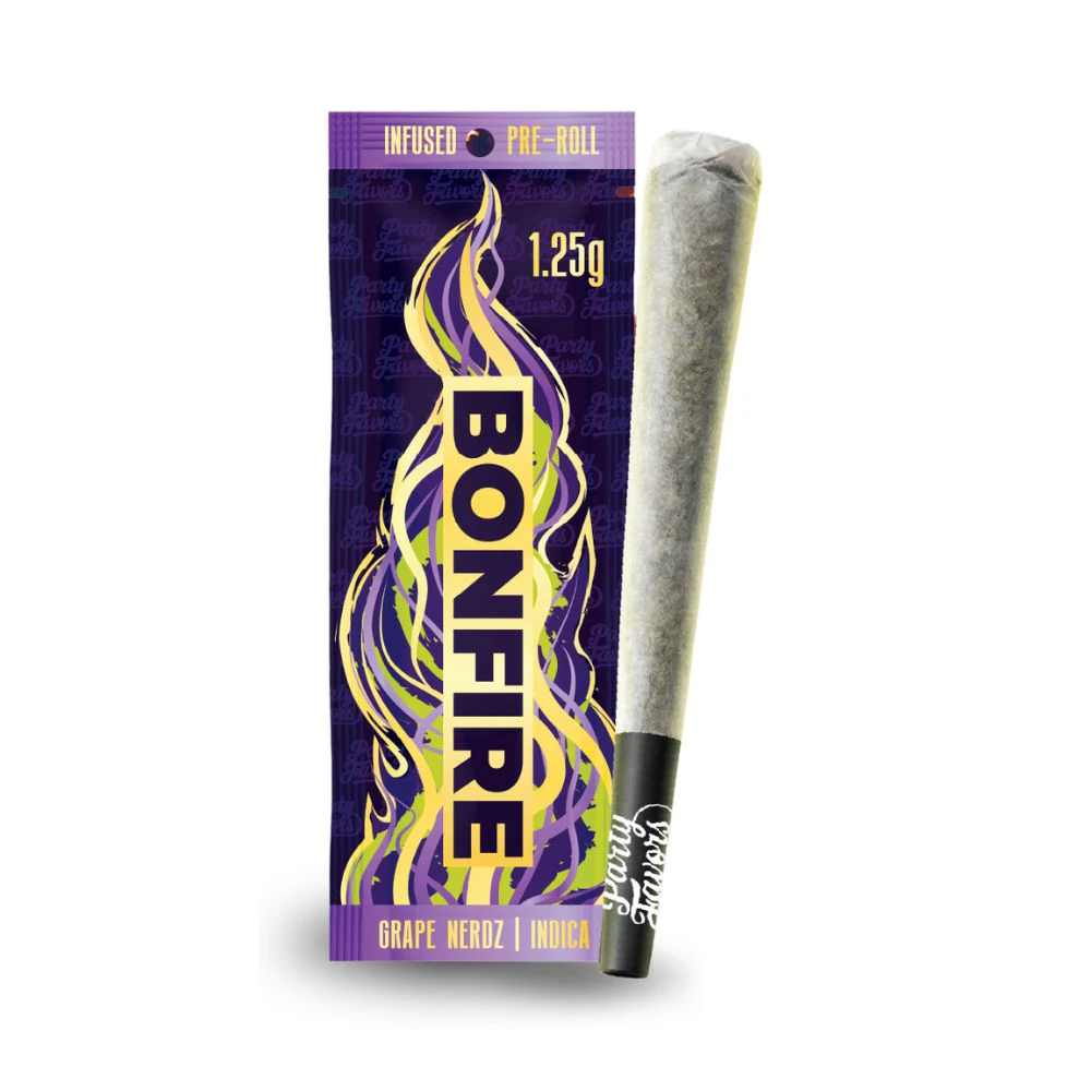 Bonfire - Grape Nerdz Bonfire 1.25g Infused Preroll - PARTY FAVORS (BONFIRE) Main Image