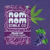Nom Nom Edible Co. | Grape Pop | 200mg Live Resin Gummies