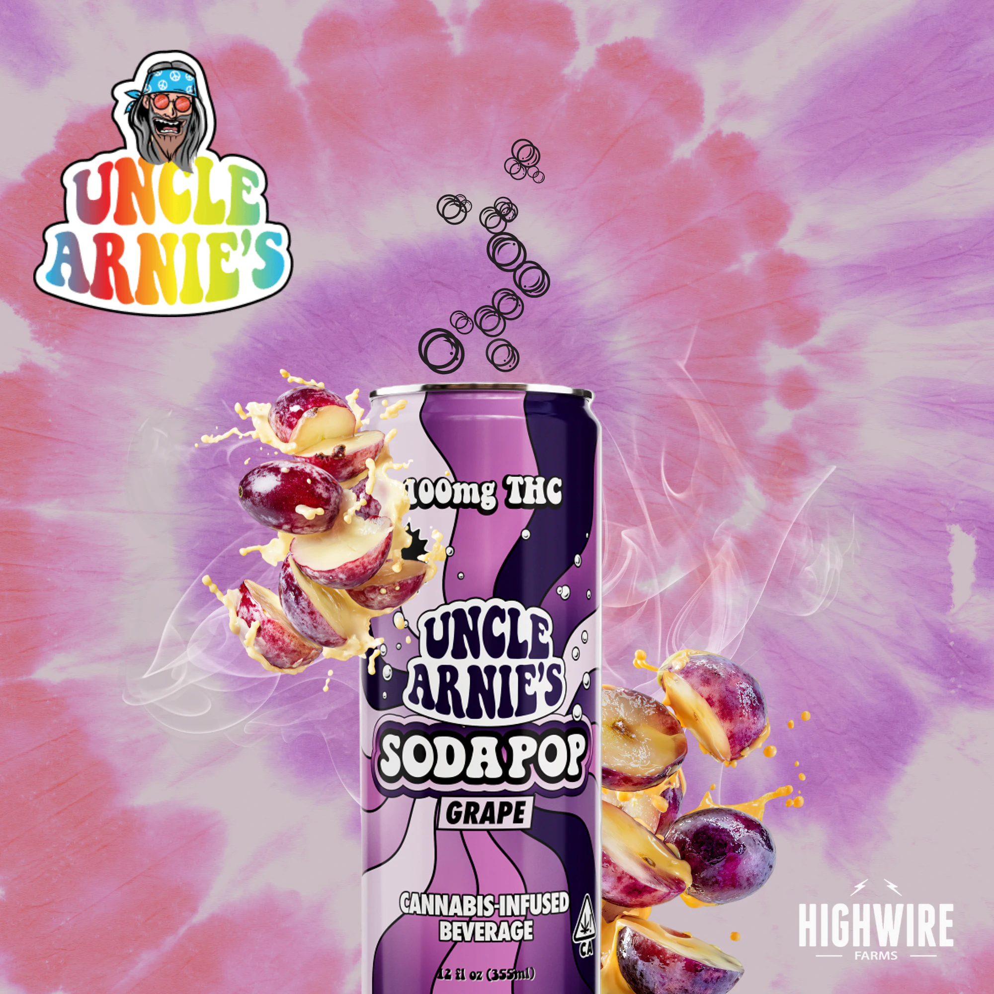 Uncle Arnies - Uncle Arnie's Grape Pop 100mg Main Image