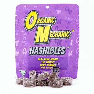 ORGANIC MECHANIC - Organic Mechanic- Grape 200mg Hash Rosin Gummies