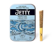 Jetty .5g Grape Ape X Mule Fuel Live Resin Infused Pre-Roll 5pk 