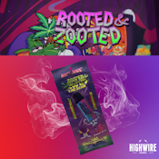 Rooted & Zooted Live Resin Disposable Gelato Cake/Cannaloupe Haze 1g
