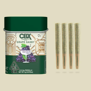 CANNABIOTIX - CBX - Grape Gasby- 2g Pre-Rolls - 4pk