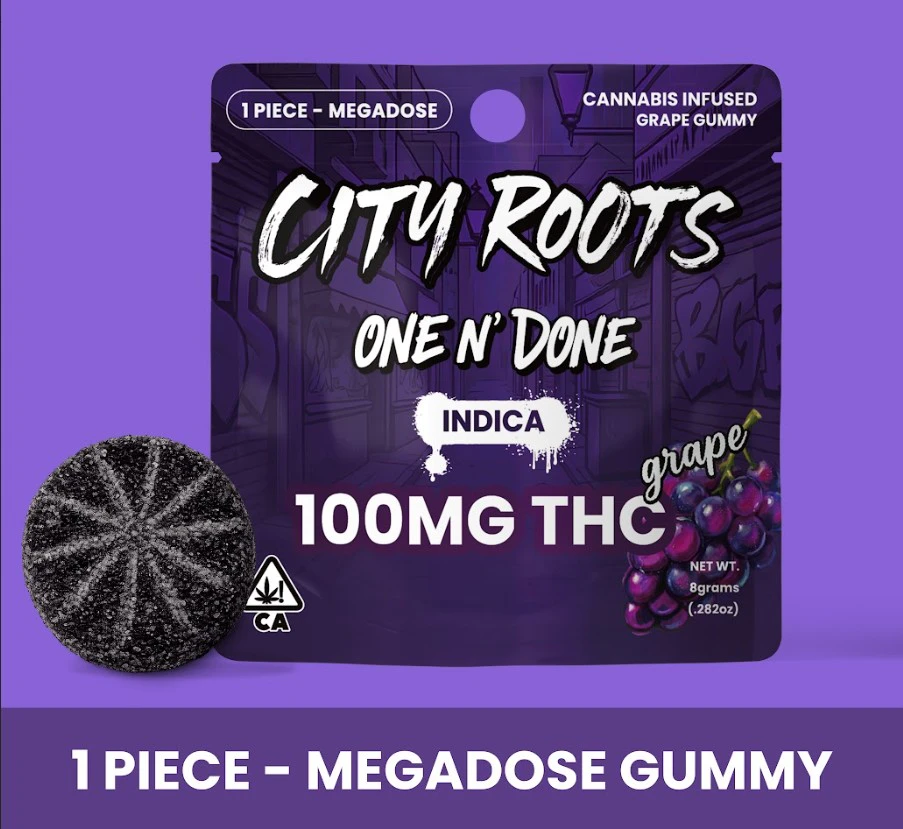 CITY ROOTS - CITY ROOTS: Grape Gummy Puck 1 Piece/100mg (I) Main Image