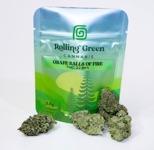 Rolling Green Cannabis - Rolling Green Cannabis - Grape Balls Of Fire - 3.5g