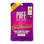 Grape Drink – Indica – 29.44% THC | 2.5g (Pre-Rolls, 5 Pack) | PUFF  -K10 BACK