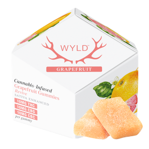 WYLD - Grapefruit 1:1:1 (S) | 10:10:10 THC:CBG:CBC Gummies | Wyld