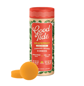 GOOD TIDE - Good Tides Grapefruit THC : CBD : CBC Solventless Hash Gummies 100mg