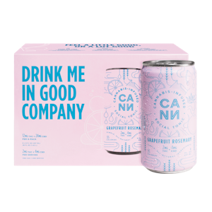 Cann Social Tonic - Grapefruit Rosemary | Social Tonic 8oz (6pk) 2mg THC:4mg CBD | Cann Social Tonic