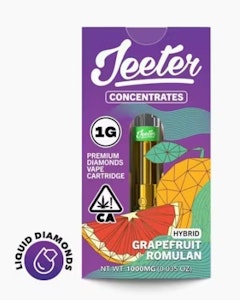 JEETER - Jeeter Juice 1g Grapefruit Romulan Liquid Diamonds Cartridge