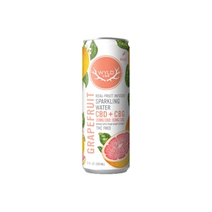 Wyld CBD - Grapefruit Sparkling Water | 12oz 30mg 2:1 (CBD:CBG)