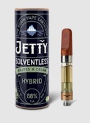 Jetty 1g Grapes N Cream Live Rosin Cartridge