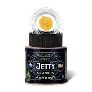 JETTY EXTRACTS - Grapes n Cream - Live Rosin (OCAL) - 1g (H) - Jetty