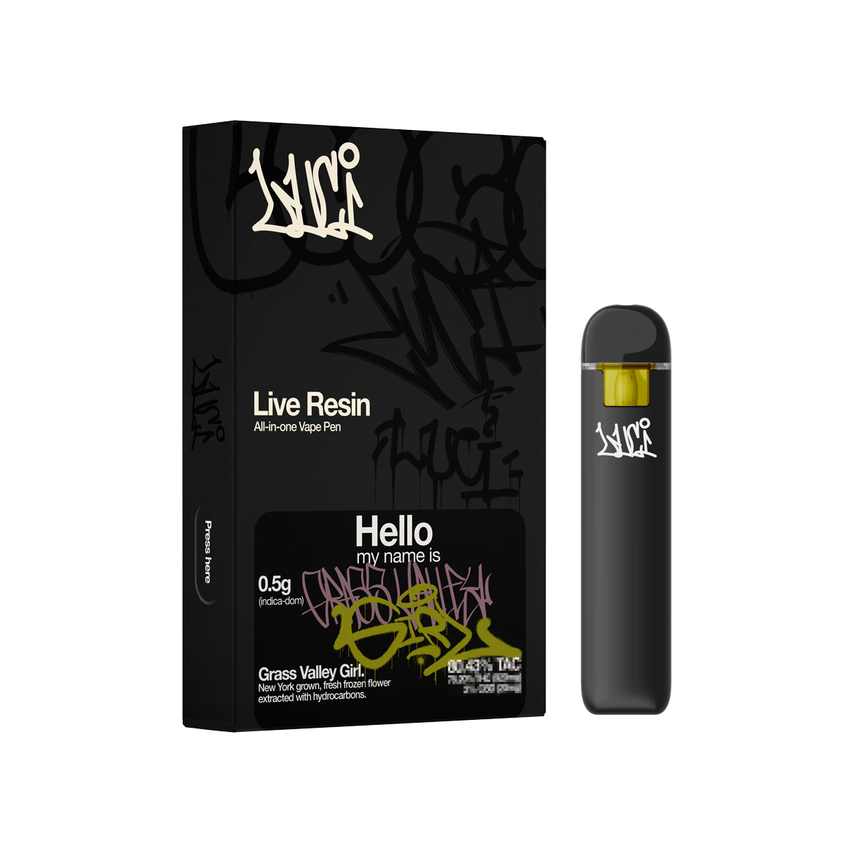 Luci - Luci - Grass Valley - Live Resin - 80.63%THC - AIO - .5g - Vape Pen Main Image