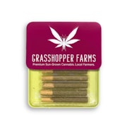 Red, White, & Berry Blast 5pk Infused Prerolls (5g total/1g each) - GRASSHOPPER FARMS