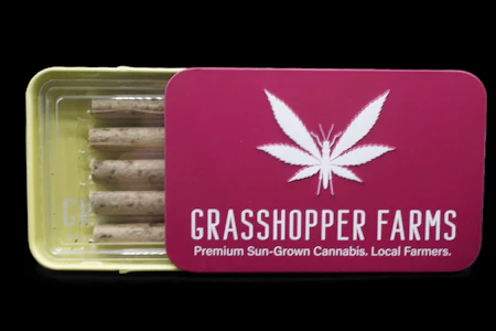 GRASSHOPPER FARMS - Resin Infused Casey Jones (5 x 1 G Pre Roll)