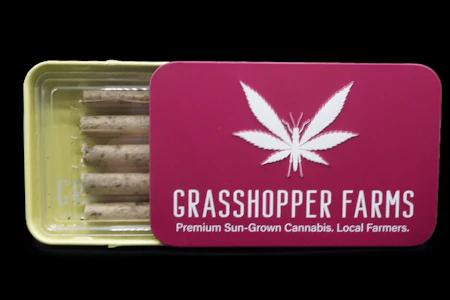 GRASSHOPPER FARMS - Cherry Chill (5x1 G Pre Roll)