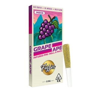 FUZZIES - Fuzzies Originals Grape Ape Infused 5-Pack Pre-Rolls 2.5g