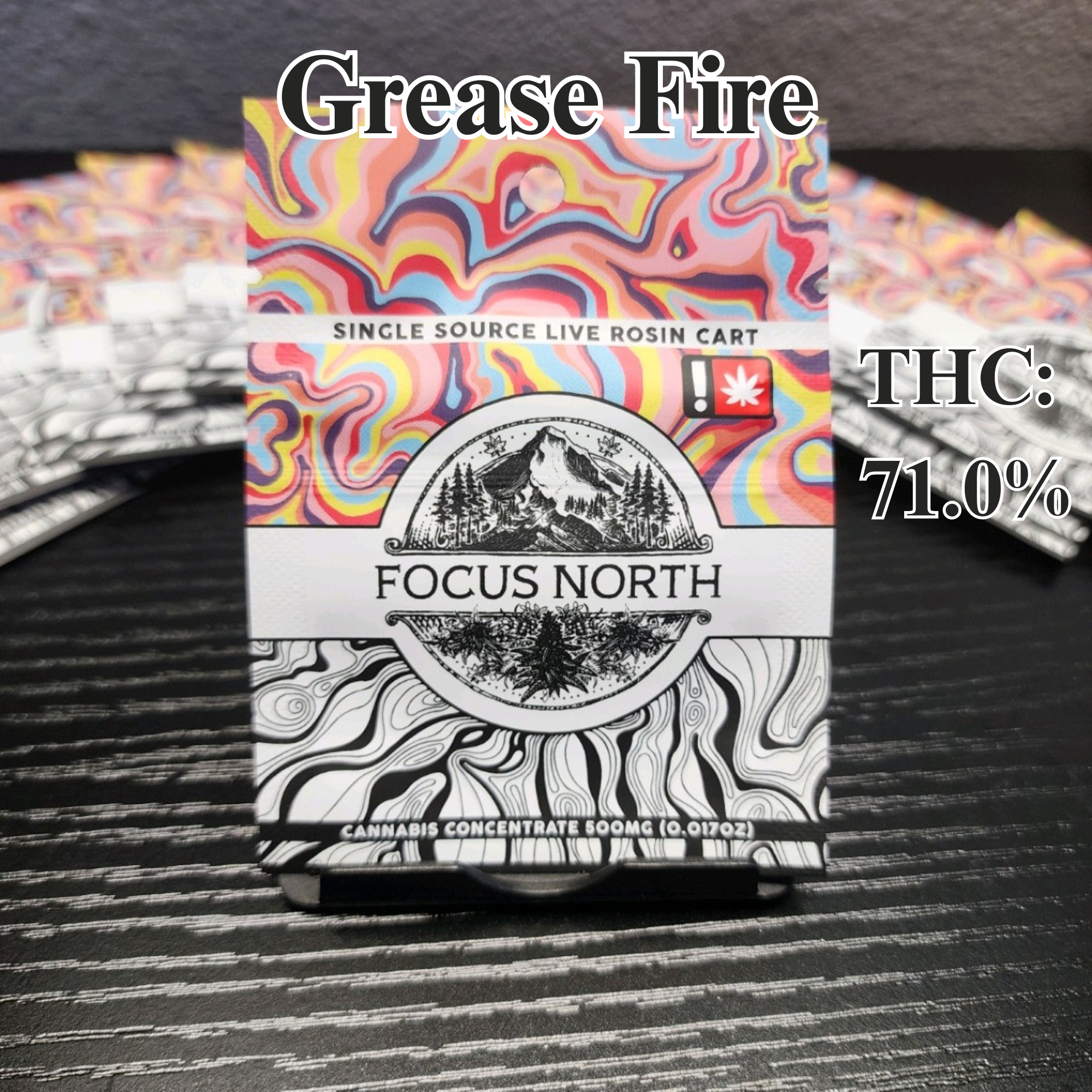 Focus North | Cart Rosin 0.5g [H] | Grease Fire