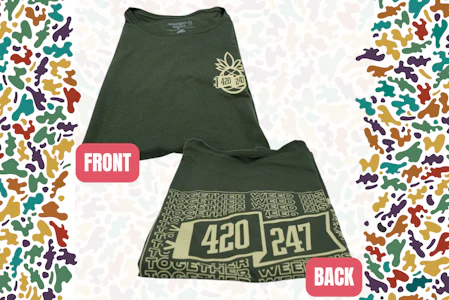 Humble Root - * (L) Women's Cotton Green 420247 T-Shirt - Humble Root