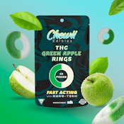 Chewii | Green Apple Rings | THC Gummies | 200mg