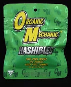ORGANIC MECHANIC - Organic Mechanic- Green Apple 200mg Hash Rosin Gummies