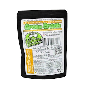 B.O.B STASH - Eighth Brother Green Crack Flower 3.5g