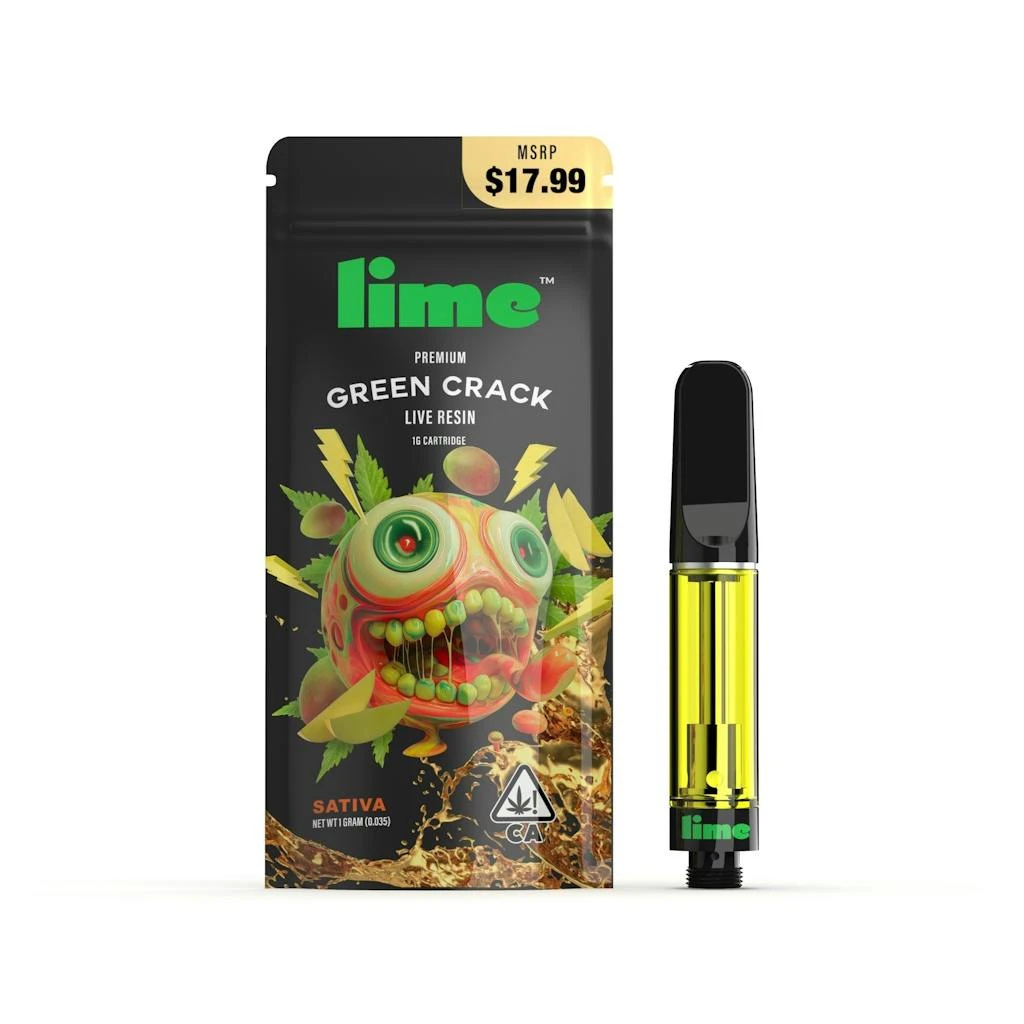 Lime - Lime Green Crack Live Resin Cartridge 1.0g Main Image