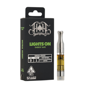 HEAVY HITTERS - Green Crack Lights On (S) | 3:1 THC:THCV 1g Cart | Heavy Hitters