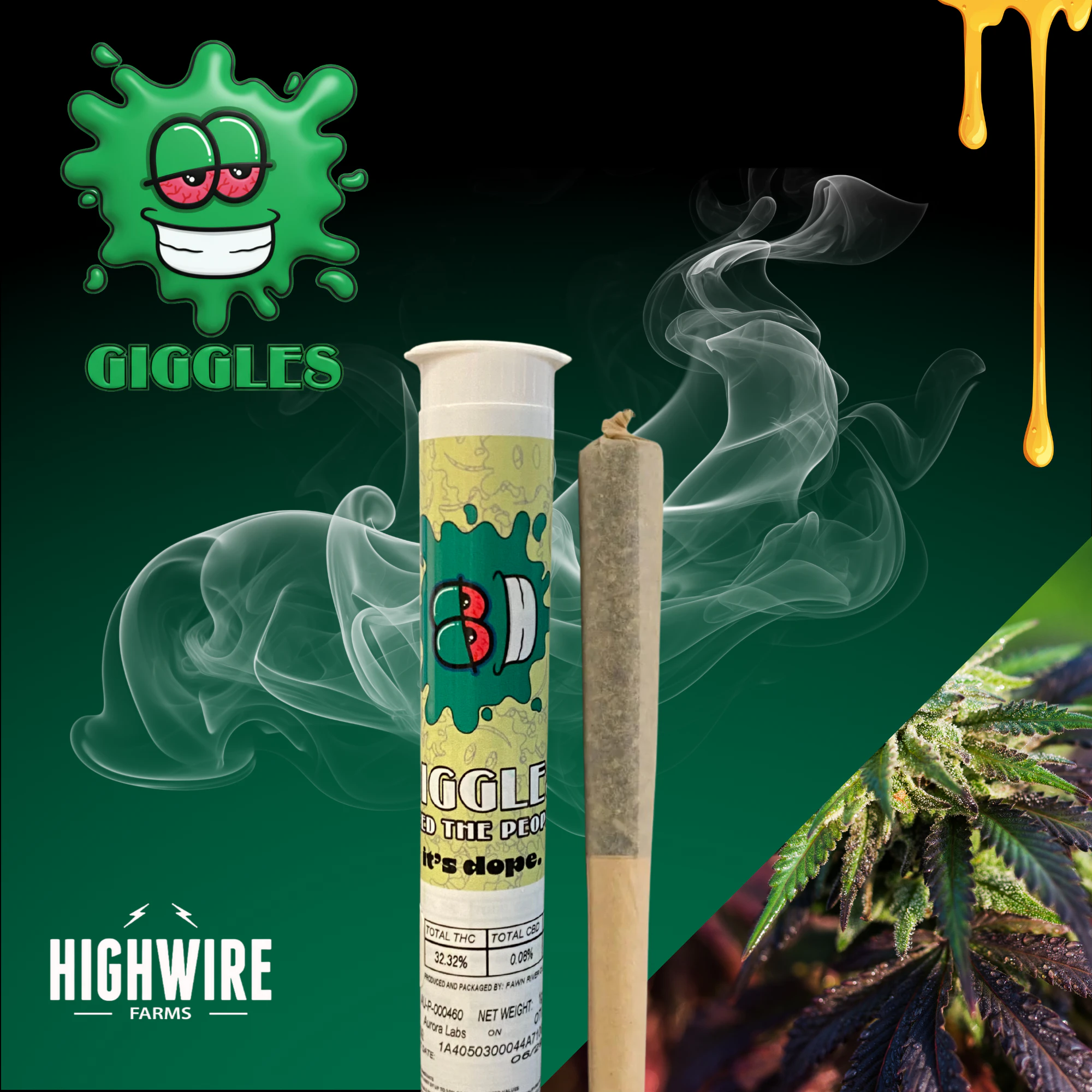 Giggles Puffs - Giggle Stick Ape Shit Preroll 1g Main Image