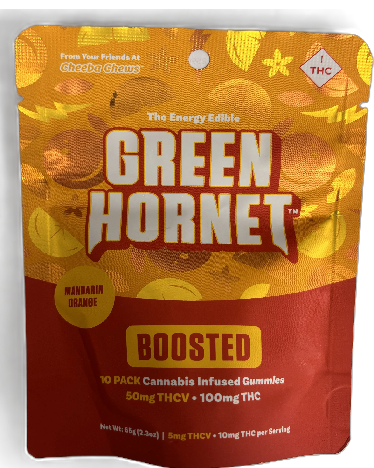 Green Hornet - Mandarin Orange (100mg) (50mg THCV) | Gummies | Sativa Main Image