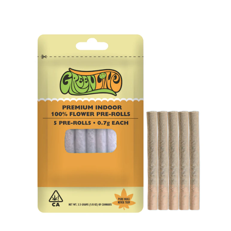 Greenline - Green Line 5pk Prerolls 3.5g Orange Tree Main Image