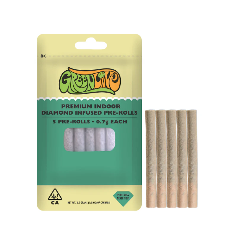 Greenline - Green Line Infused 5pk Prerolls 3.5g Alien Sweet Treats Main Image