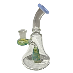  - Green and Blue Beaker Bong
