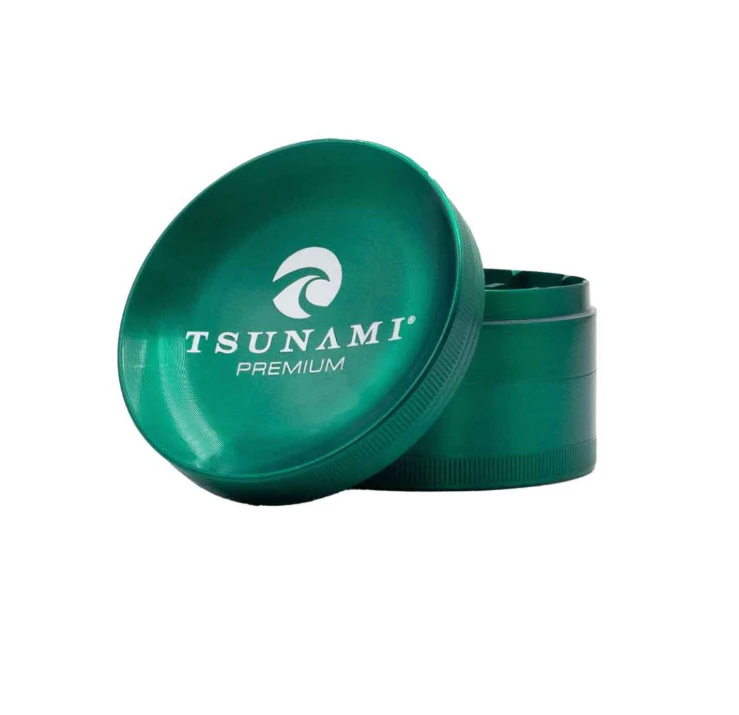 Tsunami - TSUNAMI | Premium Caved Top Grinder | 4 Pc | Green | 75mm Main Image