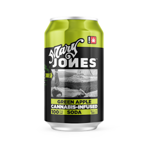 Mary Jones - Green Apple Soda | 12oz 100mg (THC)